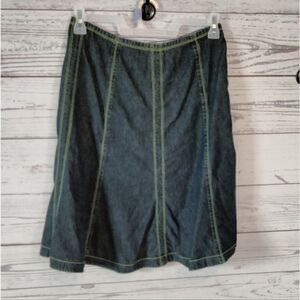 "I,e, relaxed" woman's jean skirt